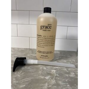 Philosophy PURE GRACE NUDE ROSE Shampoo, Bath & Shower Gel 32oz Jumbo W/ Pump‎